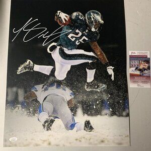 LeSean McCoy Autograph Signed Eagles Snowbowl Spotlight 16x20 Photo JSA